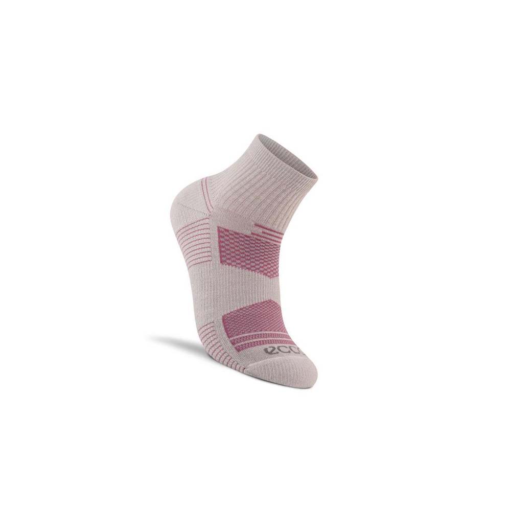 Women\'s Ecco Performance Quarter Socks Pink | SG 430NWY